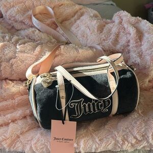 Juicy Couture Black and Pink Crossbody Bag